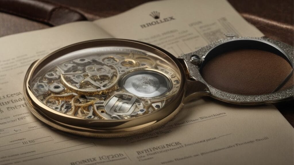 An original Rolex pocket watch elegantly resting on top of a book.