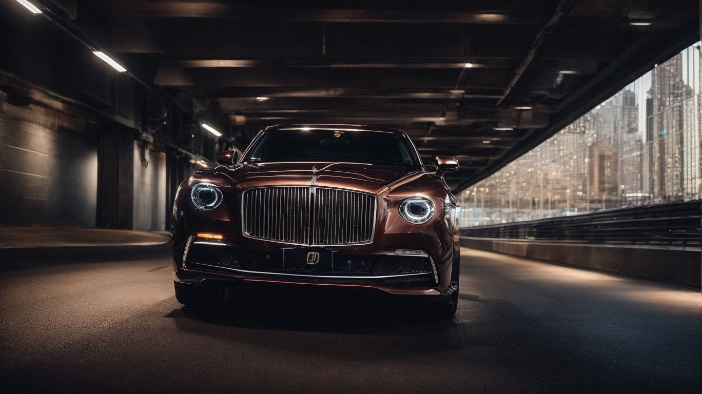 The 2019 Bentley Continental SUV, a luxurious car, is driving through a tunnel.